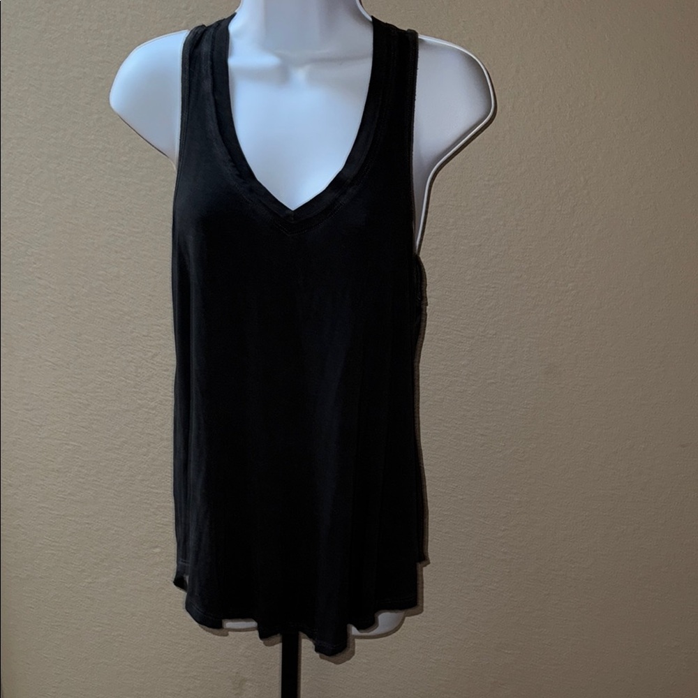 Z Supply Black Sleeveless Relaxed Tank Top